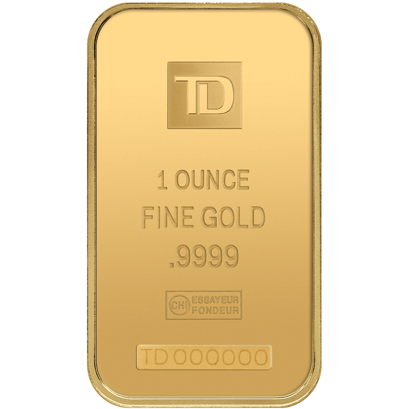 Image for 1 oz. TD Gold Bar from TD Precious Metals